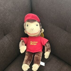 Curious George Plush with Red Shirt and Hat